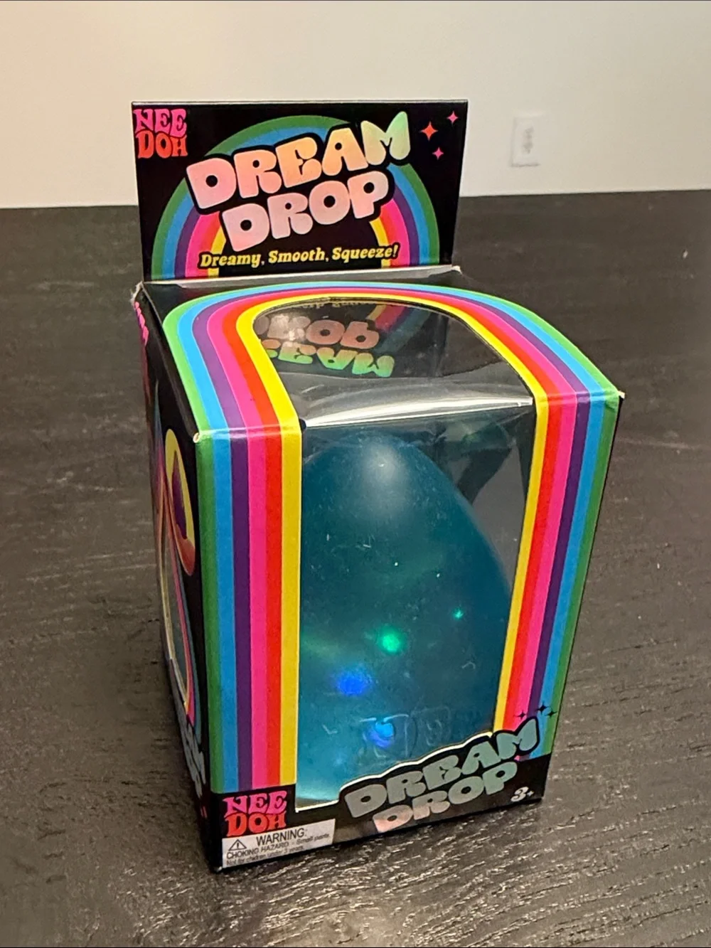 NeeDoh *Used* blue Dream Drop without splash stand - comes with box - 1 piece